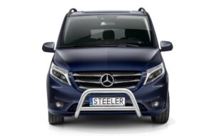 Frontbåge Mercedes Benz Vito 2020–2024 70 mm, rostfri (före facelift 2024)