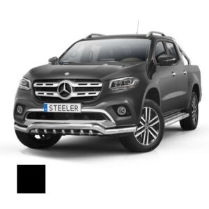 Stötfångarrör nedre, Mercedes X-Class 2017–, Ø70 mm, svart