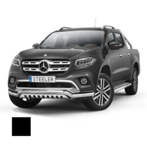 Stötfångarrör nedre, Mercedes X-Class 2017–, Ø70 mm, svart