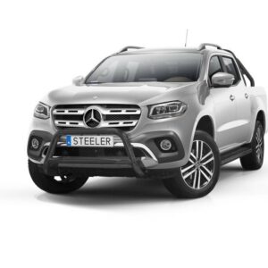 Frontbåge Mercedes X-Class 2017– Ø70 mm, svart