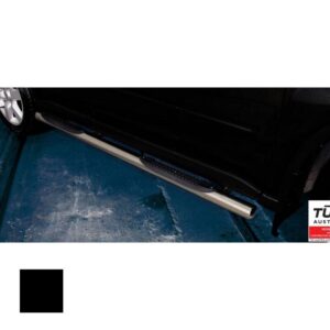 Sidorör med steg, Nissan X-Trail 2010–2014, Ø70 mm, svart