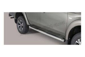 Sidorör med steg, Fiat Fullback D/C, 2016–, rostfritt, 76 mm