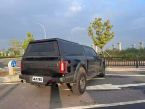 Flakkåpa i aluminium, Ford F-150 2015– DC (svart)