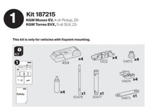 Thule KGM Musso EV / Torres EVx
